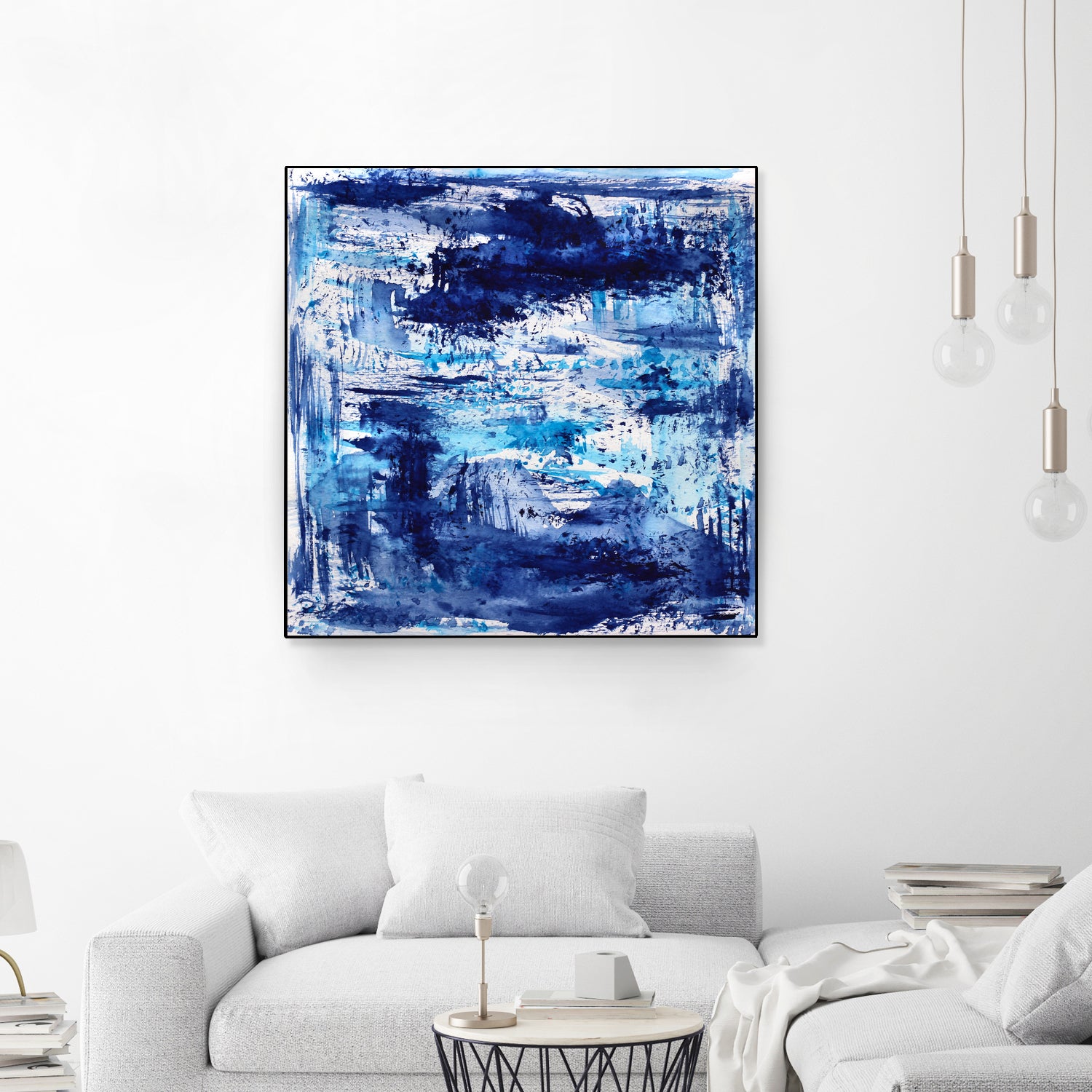 Blue passion by Katerina Izotova on GIANT ART - blue mixed media