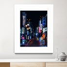 Tokyo Lights by Elena Stein on GIANT ART - blue digital painting