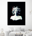 Medusa glitch by Menelaos Trompoukis on GIANT ART - black digital painting