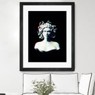 Medusa glitch by Menelaos Trompoukis on GIANT ART - black digital painting