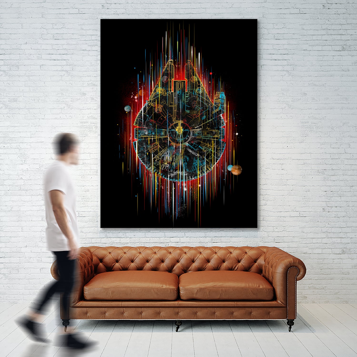 the neon falcon by frederic levy-hadida on GIANT ART - black digital painting