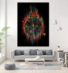 the neon falcon by frederic levy-hadida on GIANT ART - black digital painting