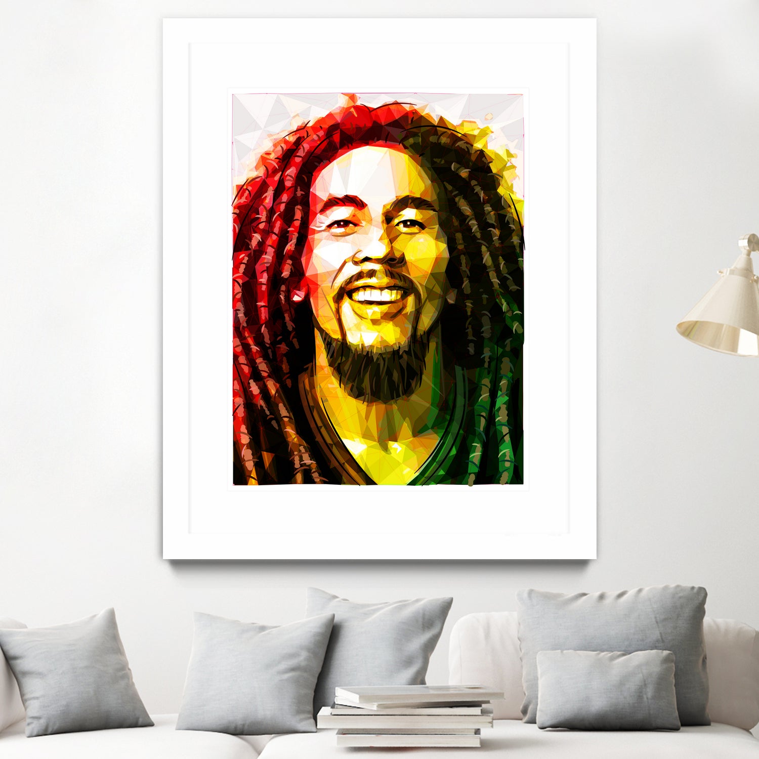 bob marley by Enrico Varrasso on GIANT ART - yellow digital painting