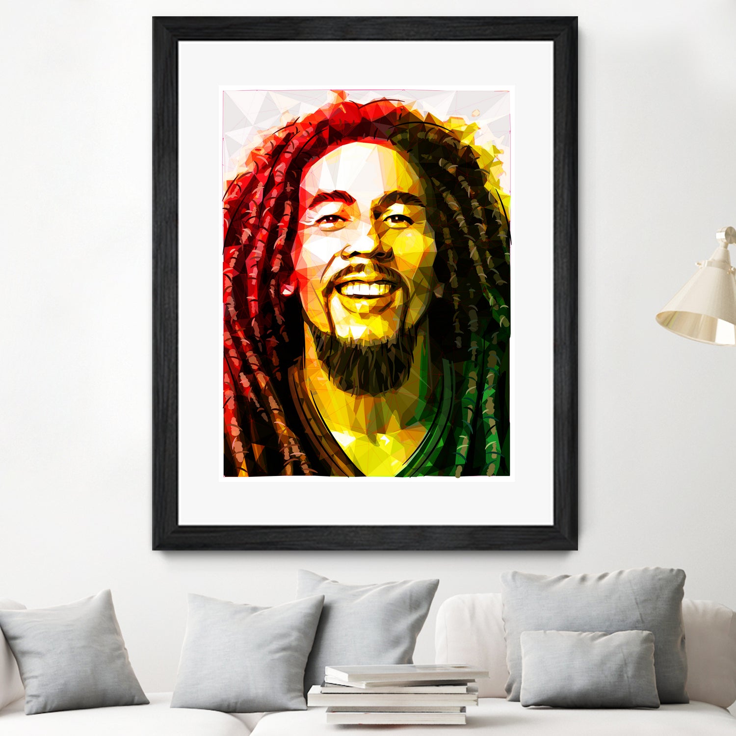 bob marley by Enrico Varrasso on GIANT ART - yellow digital painting