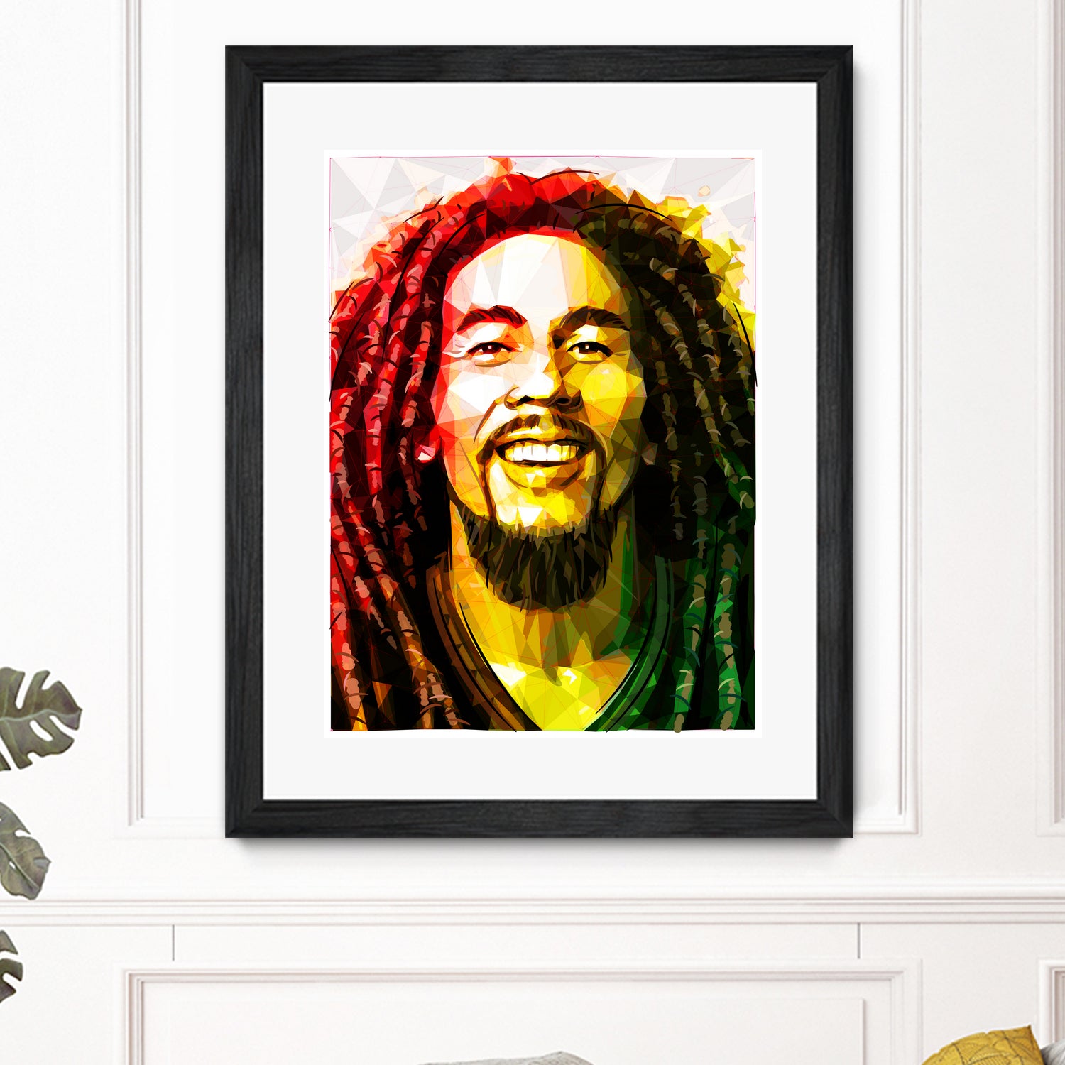 bob marley by Enrico Varrasso on GIANT ART - yellow digital painting