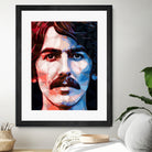 george harrison by Enrico Varrasso on GIANT ART - red digital painting