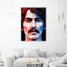 george harrison by Enrico Varrasso on GIANT ART - red digital painting