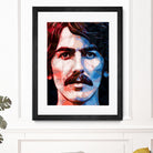 george harrison by Enrico Varrasso on GIANT ART - red digital painting