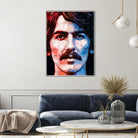 george harrison by Enrico Varrasso on GIANT ART - red digital painting