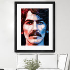 george harrison by Enrico Varrasso on GIANT ART - red digital painting