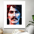 george harrison by Enrico Varrasso on GIANT ART - red digital painting