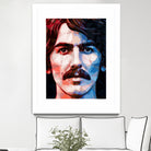 george harrison by Enrico Varrasso on GIANT ART - red digital painting