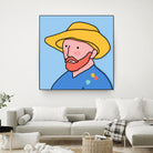 Vincent by Idil Keysan on GIANT ART - blue digital drawing