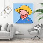 Vincent by Idil Keysan on GIANT ART - blue digital drawing