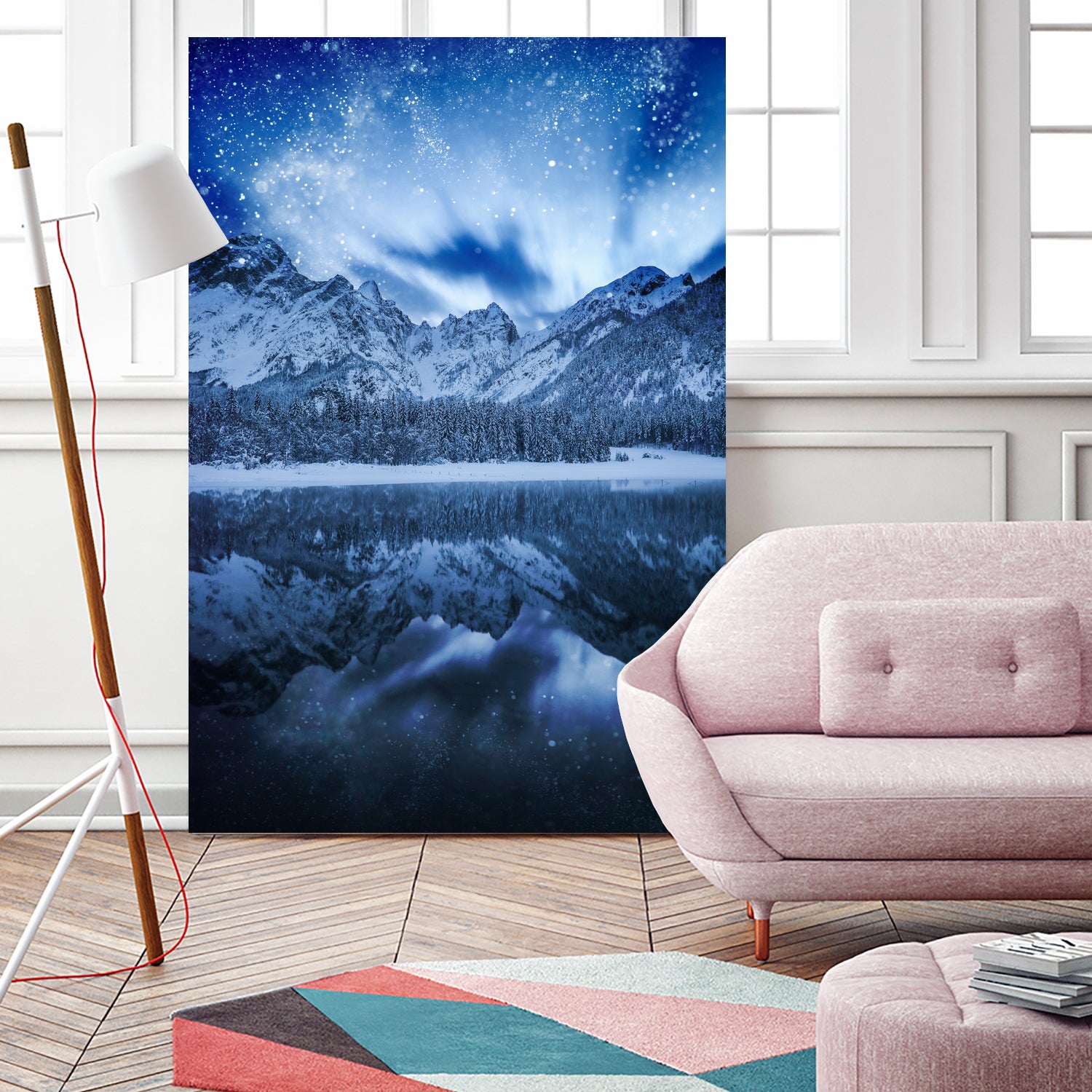 Fantasy at mountain lake by patrik lovrin on GIANT ART - blue photo manipulation