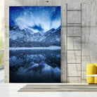 Fantasy at mountain lake by patrik lovrin on GIANT ART - blue photo manipulation