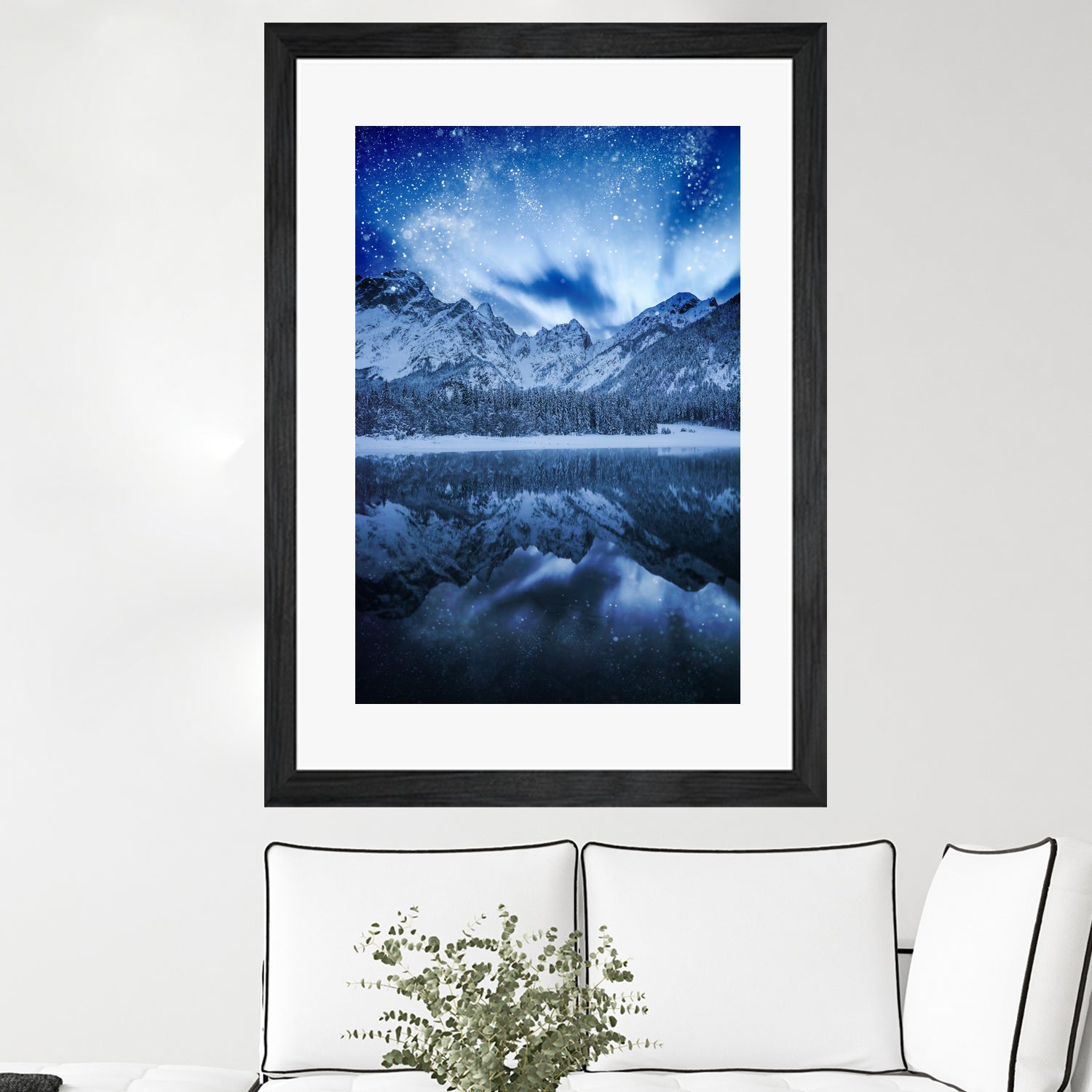 Fantasy at mountain lake by patrik lovrin on GIANT ART - blue photo manipulation