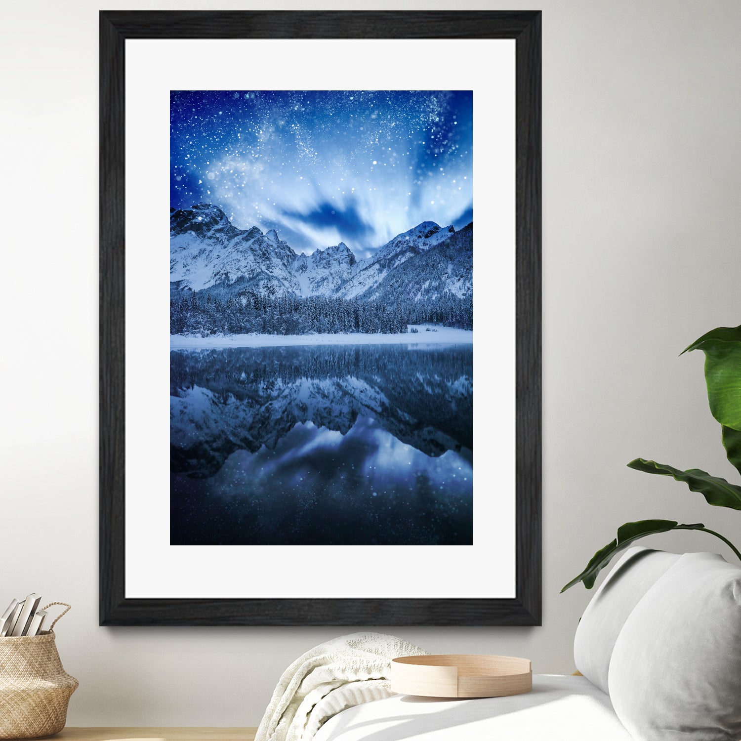 Fantasy at mountain lake by patrik lovrin on GIANT ART - blue photo manipulation