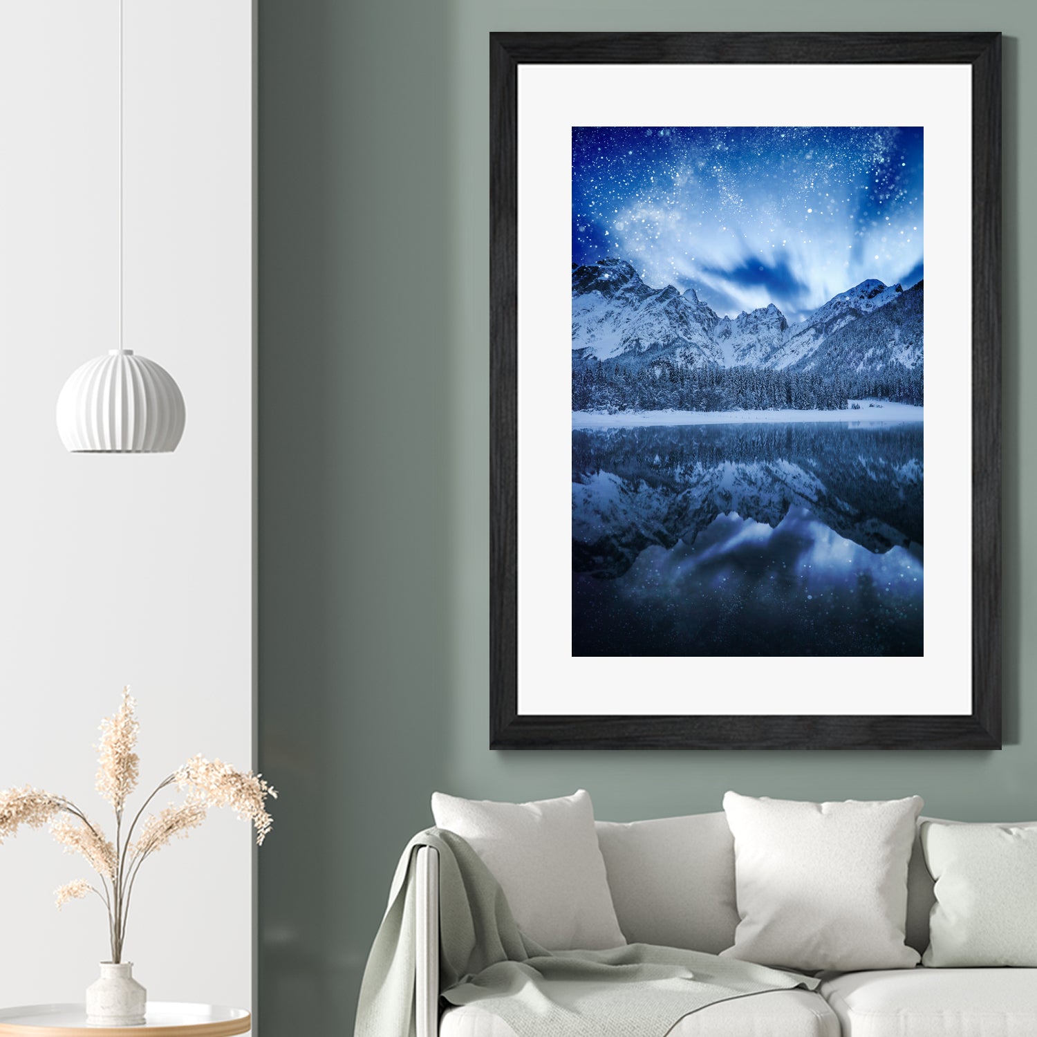 Fantasy at mountain lake by patrik lovrin on GIANT ART - blue photo manipulation