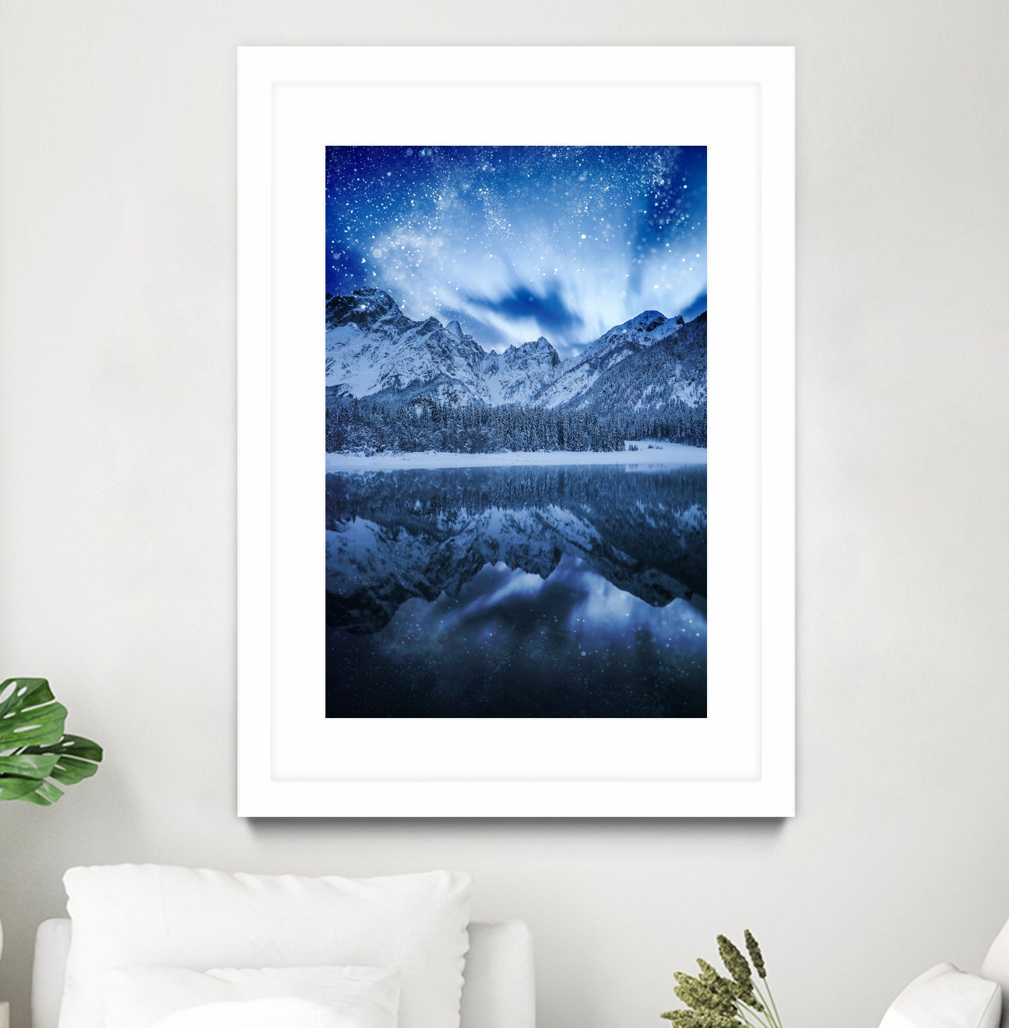 Fantasy at mountain lake by patrik lovrin on GIANT ART - blue photo manipulation