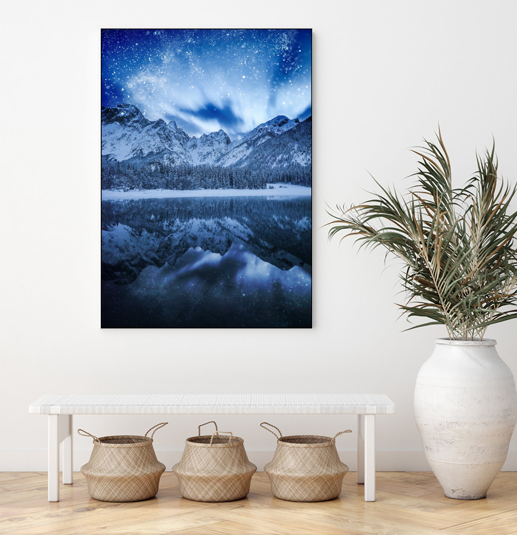 Fantasy at mountain lake by patrik lovrin on GIANT ART - blue photo manipulation