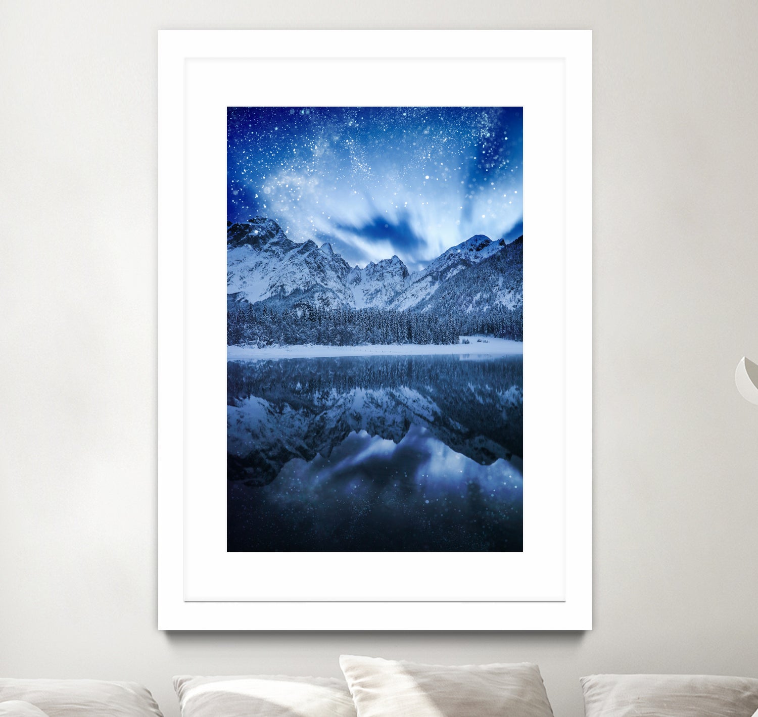 Fantasy at mountain lake by patrik lovrin on GIANT ART - blue photo manipulation