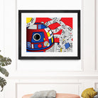 Star Wars Pop Art - R2D2 Abstract by Thomas Bergmann on GIANT ART - red digital painting