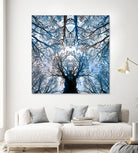 Meditative power of forest by SILVIA WISCHEROPP on GIANT ART - blue photo illustration