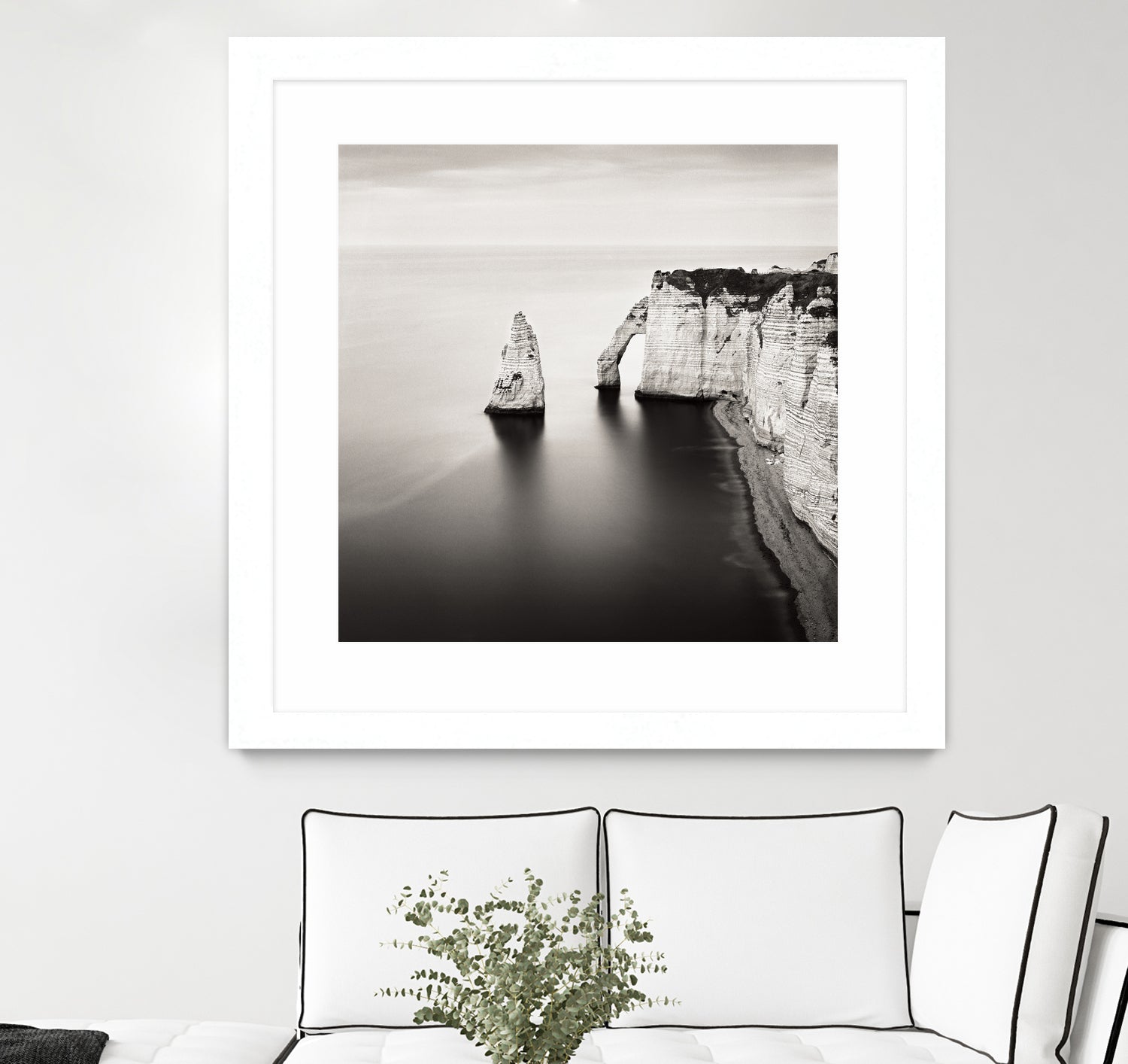 Falaise d'Aval Etretat Study I by Rafal Krol on GIANT ART - black photo illustration