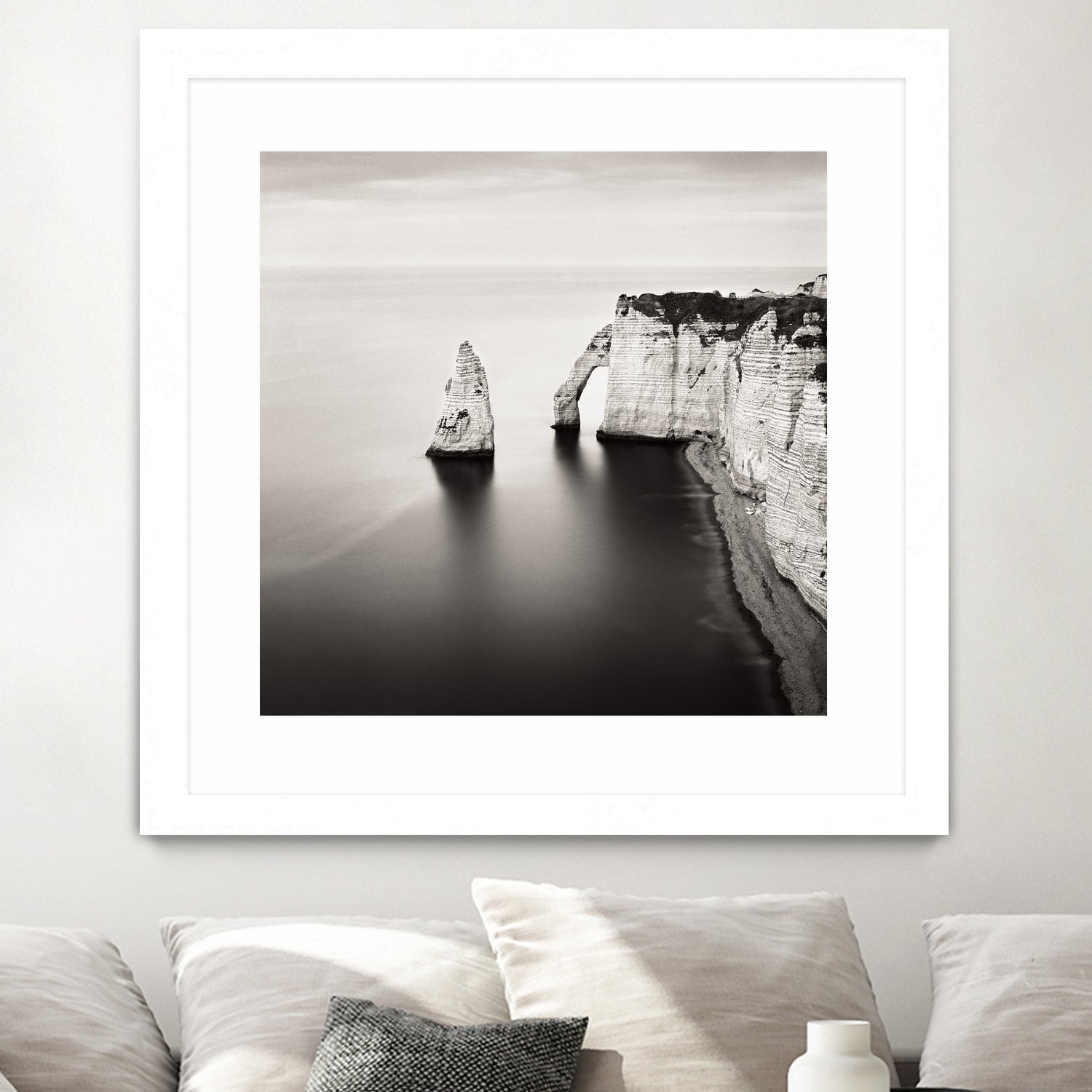 Falaise d'Aval Etretat Study I by Rafal Krol on GIANT ART - black photo illustration