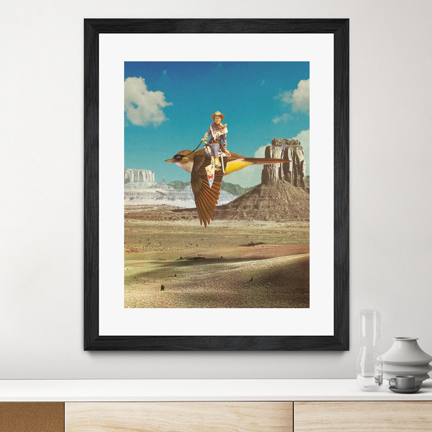 Happy Trails by Sammy Slabbinck on GIANT ART - blue photo illustration