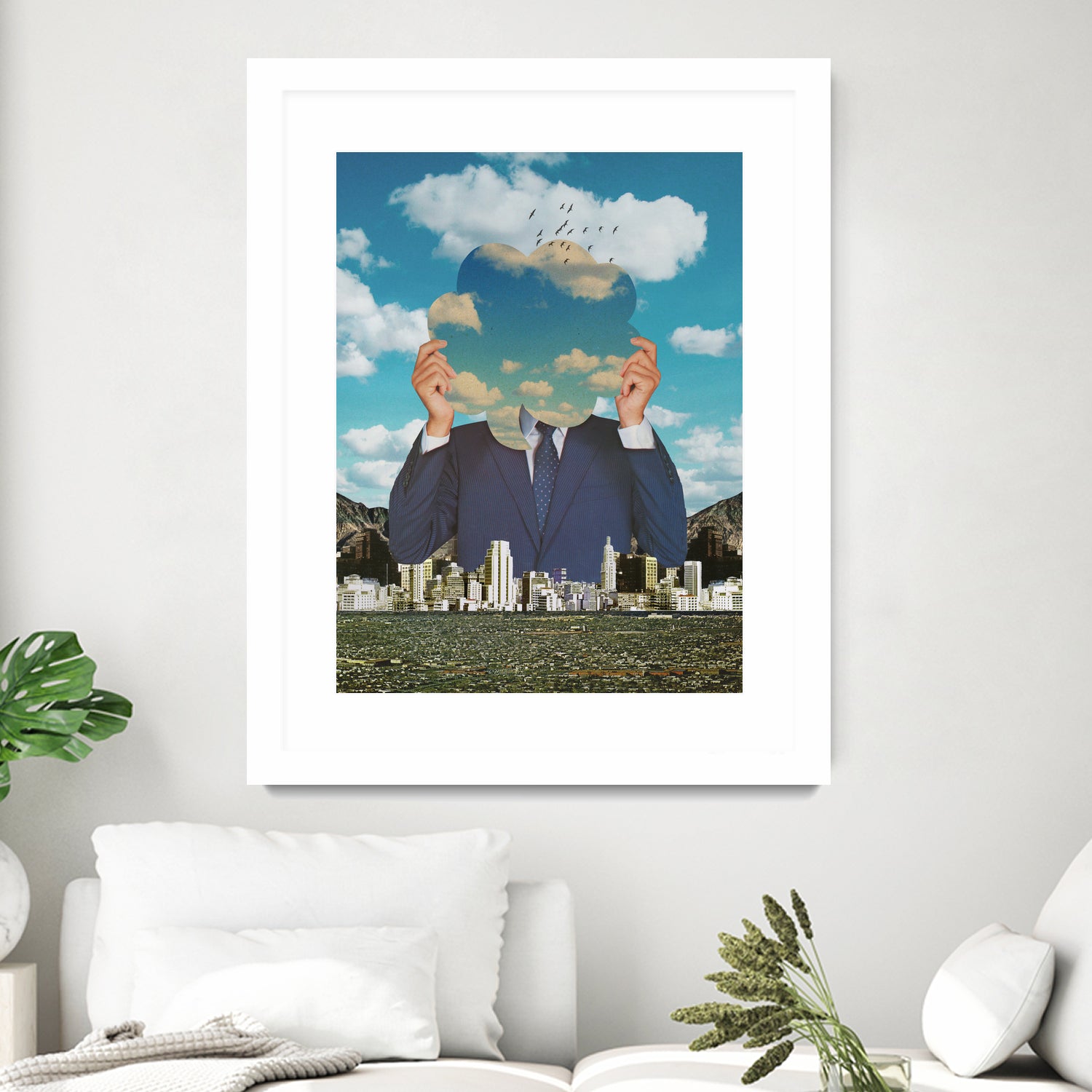 The Cloud Catcher by Sammy Slabbinck on GIANT ART - blue photo illustration