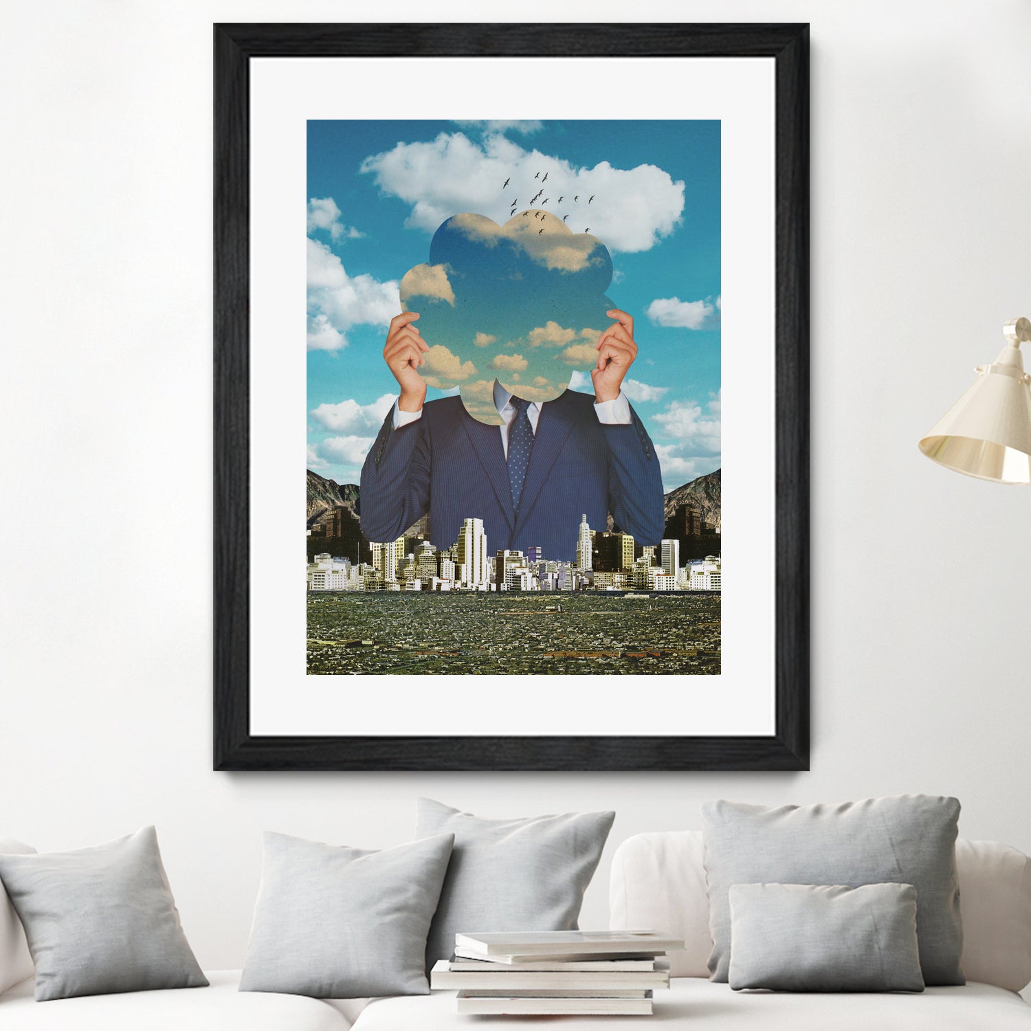 The Cloud Catcher by Sammy Slabbinck on GIANT ART - blue photo illustration