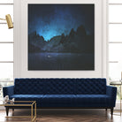 When The Night Has Come, And The Land Is Dark by Jamison Gish on GIANT ART - blue digital painting