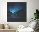 When The Night Has Come, And The Land Is Dark by Jamison Gish on GIANT ART - blue digital painting