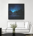 When The Night Has Come, And The Land Is Dark by Jamison Gish on GIANT ART - blue digital painting