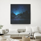 When The Night Has Come, And The Land Is Dark by Jamison Gish on GIANT ART - blue digital painting