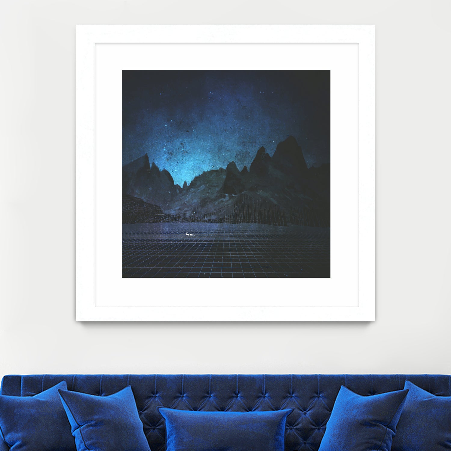 When The Night Has Come, And The Land Is Dark by Jamison Gish on GIANT ART - blue digital painting