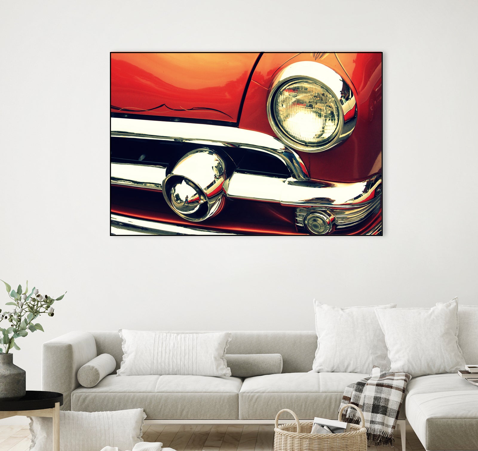 1951 Ford by Lyle Hatch on GIANT ART - red photo illustration