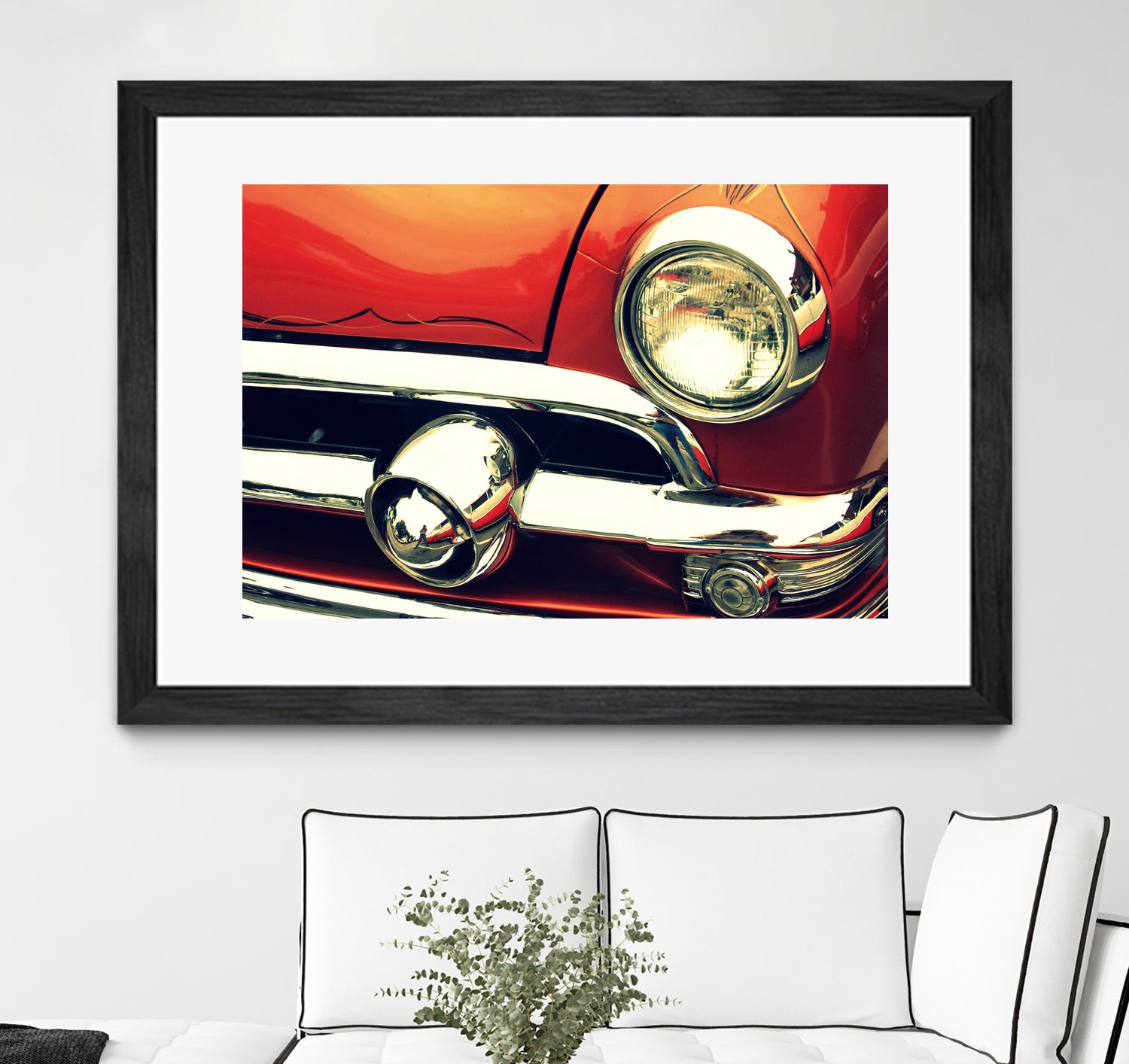 1951 Ford by Lyle Hatch on GIANT ART - red photo illustration