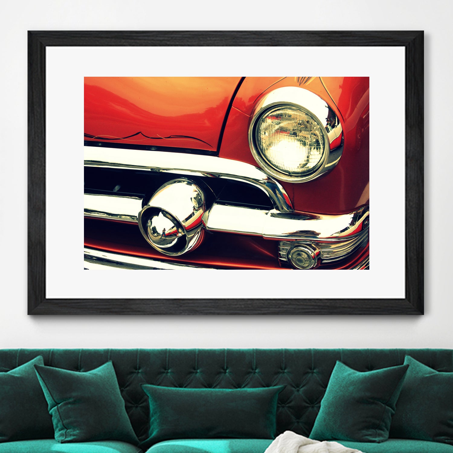 1951 Ford by Lyle Hatch on GIANT ART - red photo illustration