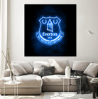 Neon Everton by Imam Safi'i on GIANT ART - black photo illustration