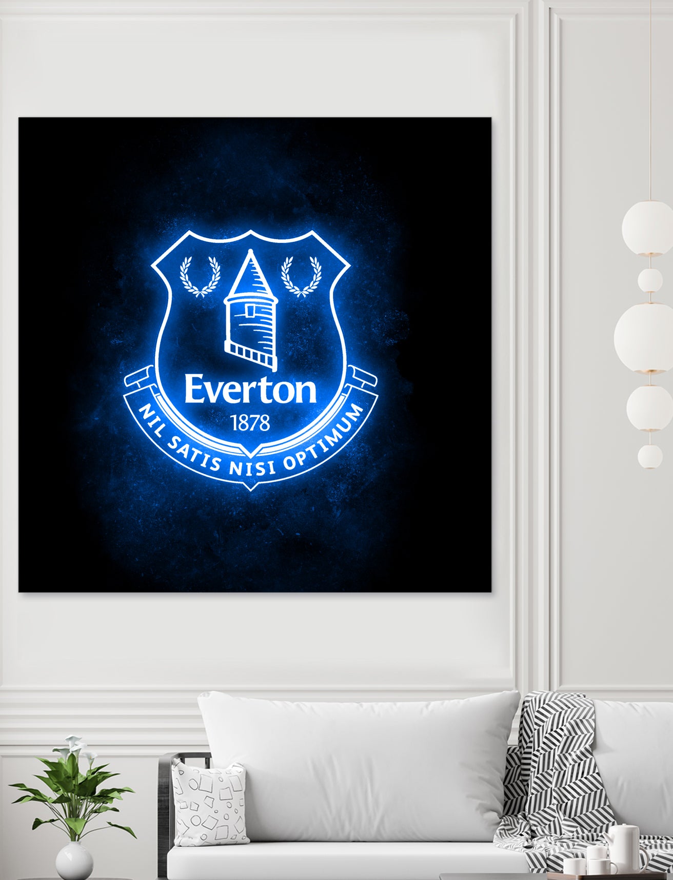 Neon Everton by Imam Safi'i on GIANT ART - black photo illustration