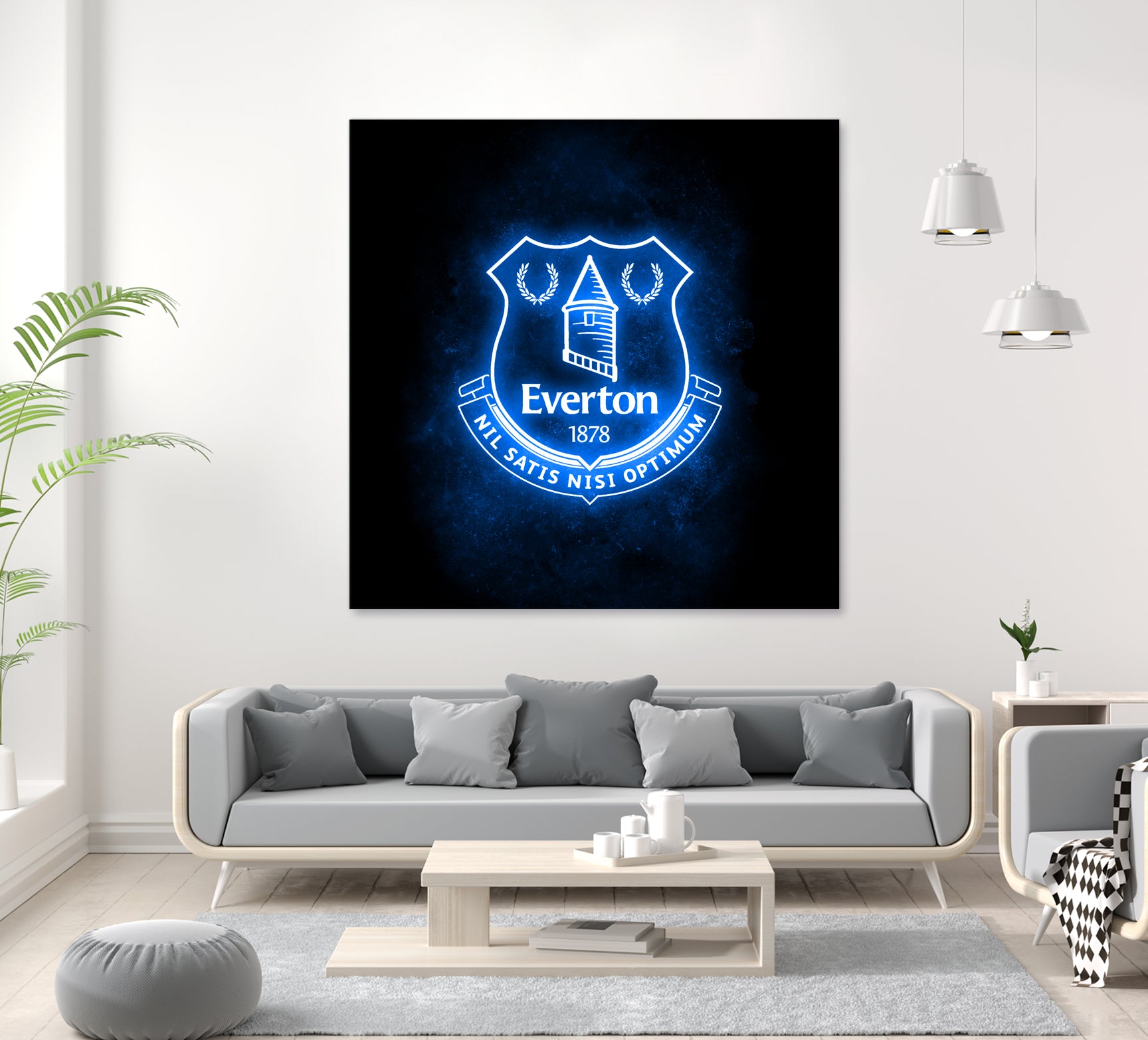 Neon Everton by Imam Safi'i on GIANT ART - black photo illustration