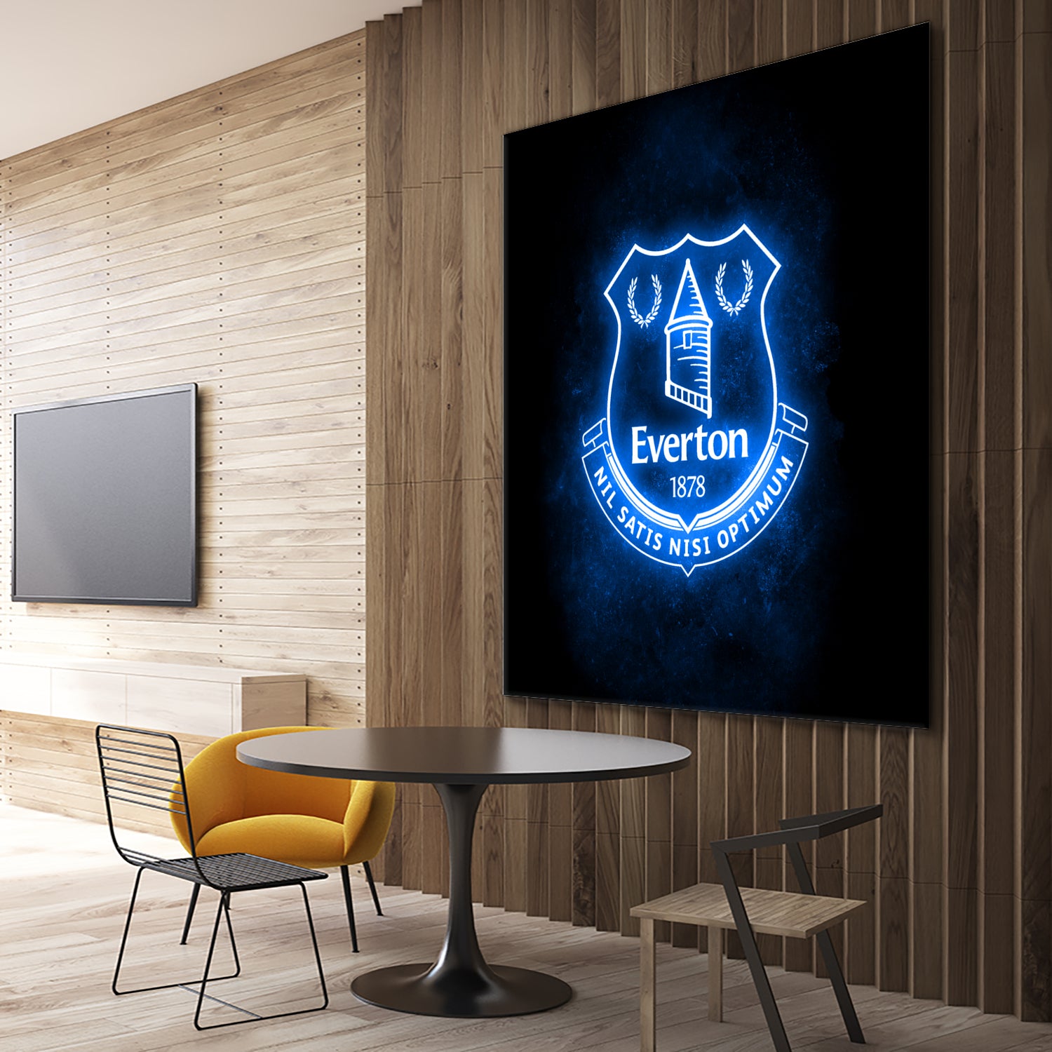 Neon Everton by Imam Safi'i on GIANT ART - black photo illustration