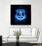 Neon Everton by Imam Safi'i on GIANT ART - black photo illustration