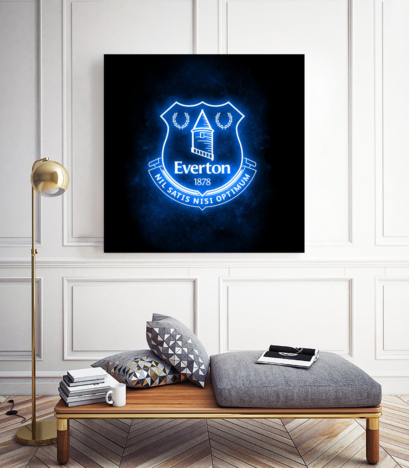 Neon Everton by Imam Safi'i on GIANT ART - black photo illustration