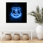 Neon Everton by Imam Safi'i on GIANT ART - black photo illustration