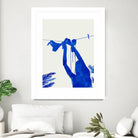 Blue Nude Vacay Matisse by Uma Gokhale on GIANT ART - blue digital painting