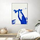 Blue Nude Vacay Matisse by Uma Gokhale on GIANT ART - blue digital painting